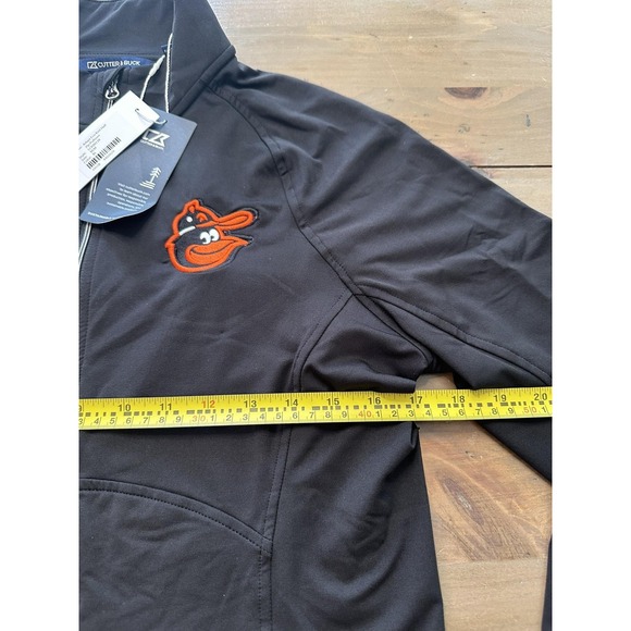 Baltimore Orioles Pullover Womens Medium Black‎ Half Zip MLB Baseball Adapt Eco - Picture 5 of 7